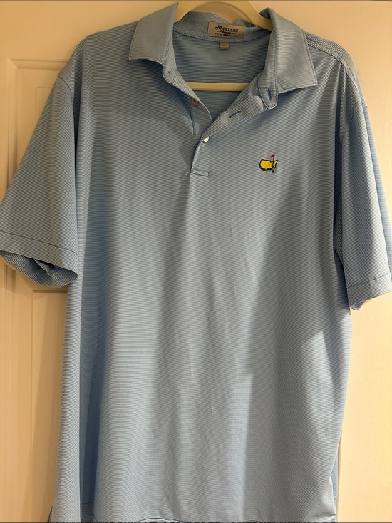 Masters Other - Masters Light Blue Men's Golf Polo with Embroidered Crest